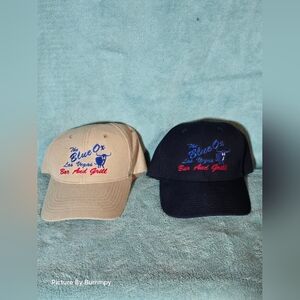 2 Blue Ox Bar & Grill Of Las Vegas Nv Baseball Caps "Never Worn"